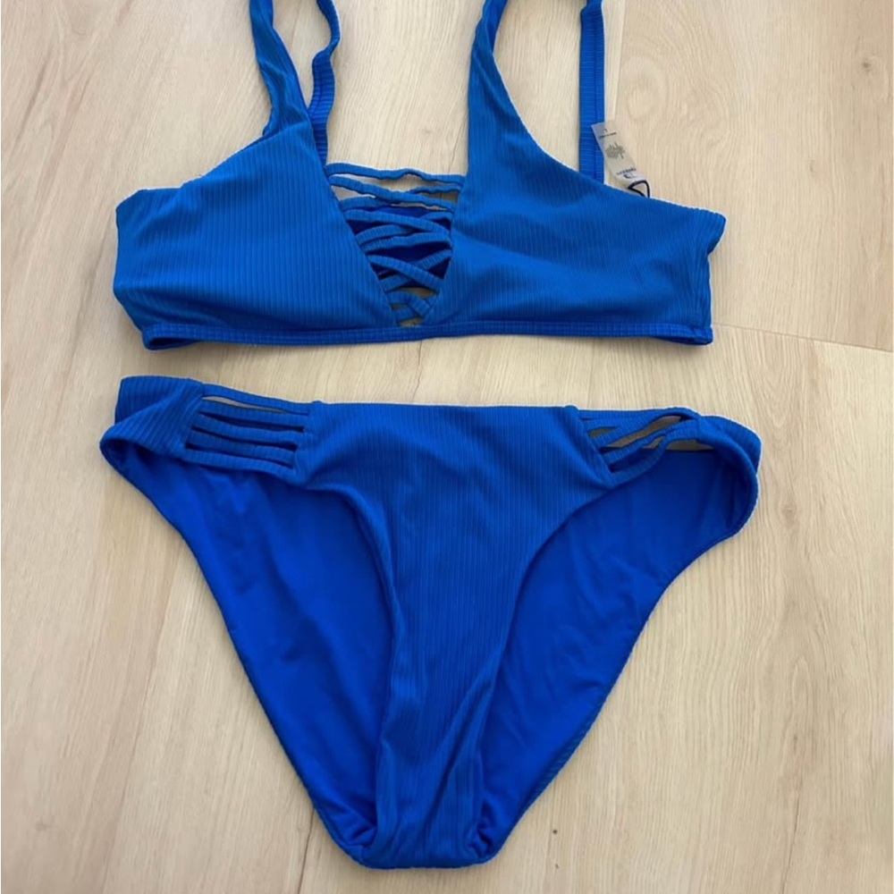Blue Women's Swimwear Set